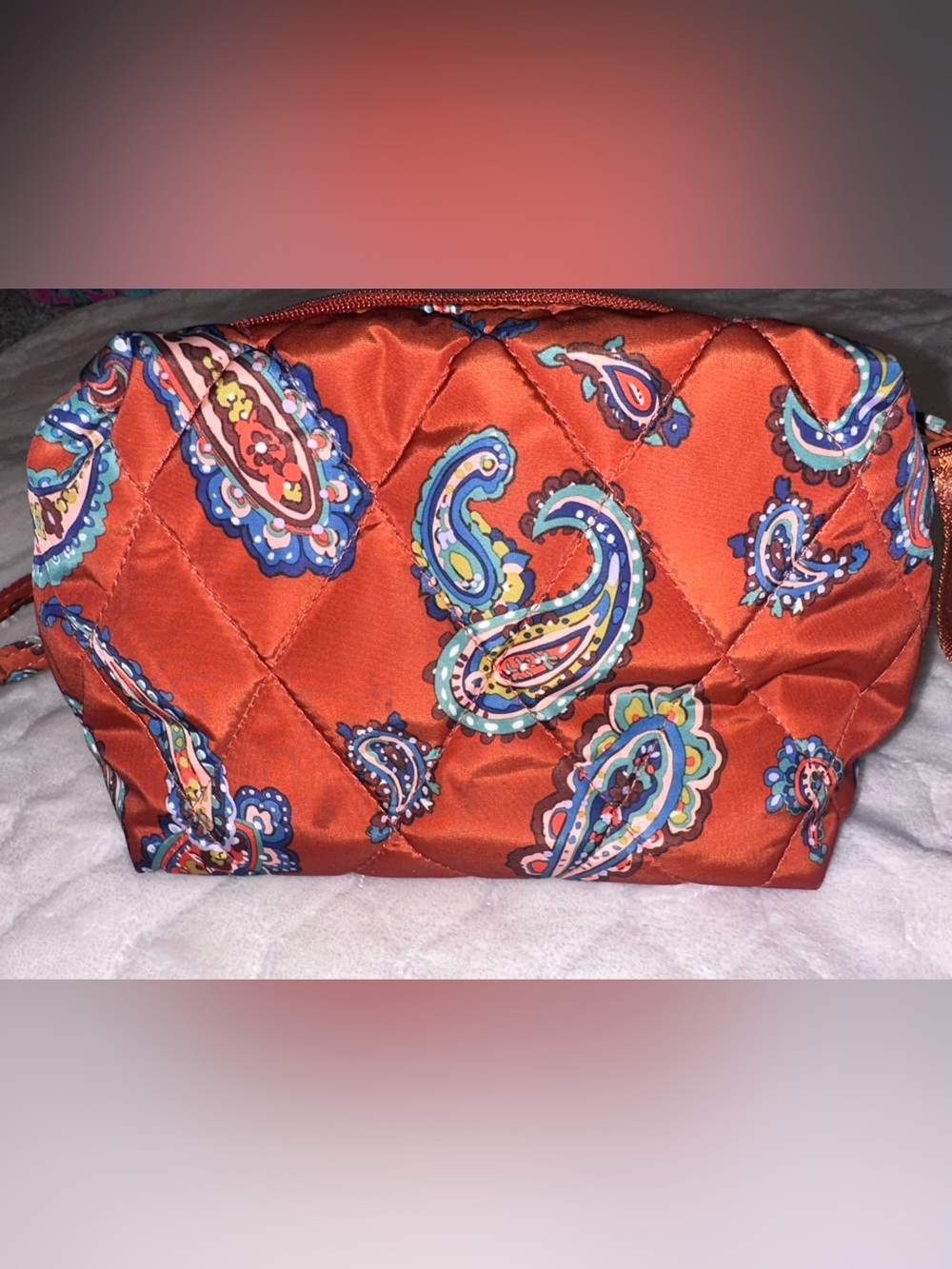 Vera Bradley Orange Paisley Crossbody Purse